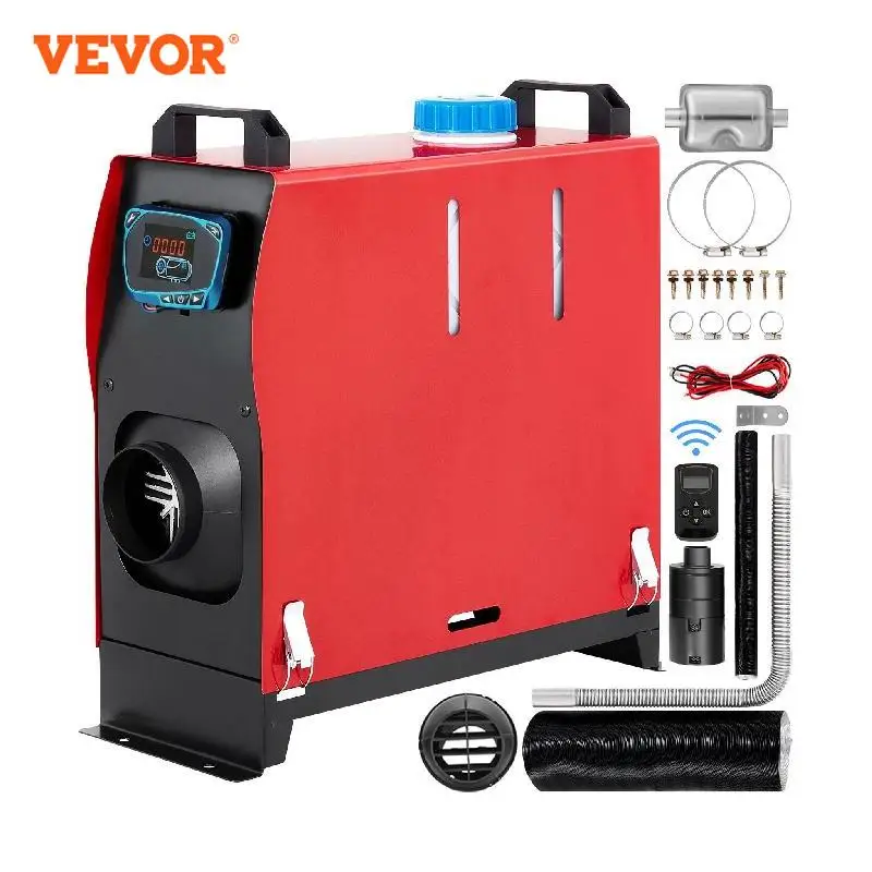 Vevor 8KW 12V Auto Heater Diesel Luchtverwarming Alles In Een Met Silencer Voor Auto Bus Trailer Rv