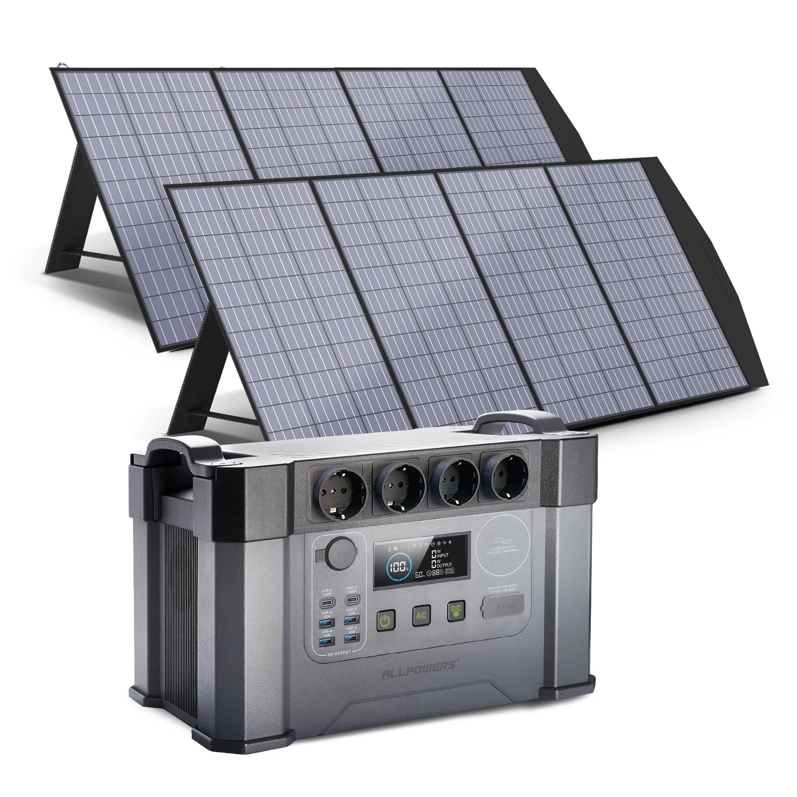 All powers nachhaltige saubere Energie, tragbarer Generator 2400W Kraftwerk, 1451wh Puffer batterie