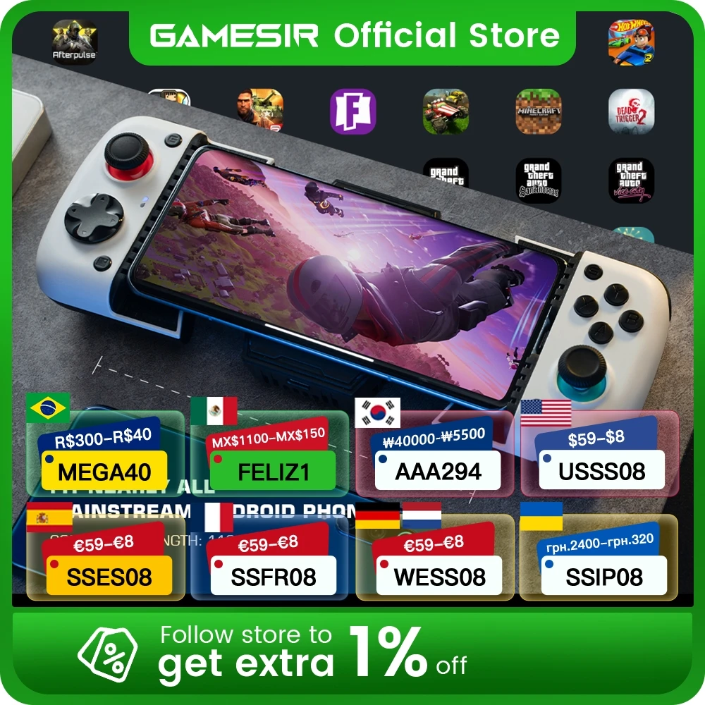 GameSir X3 Type C Gamepad Mobile Phone Controller with Cooling Fan for Cloud Gaming Xbox Game Pass