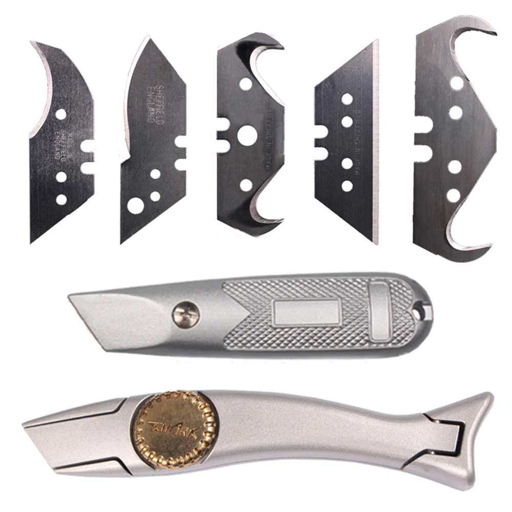 Heavy Duty Cutting Knife Trapezoidal Hook Horn For Cable Peeling Carpet Cutting Wallboard Stone