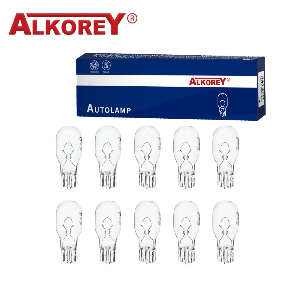 Alkorey 10 Stuks W16W T15 12V 16W Warm Wit Auto Zijlicht Interieur Licht Klaring Licht Instrument
