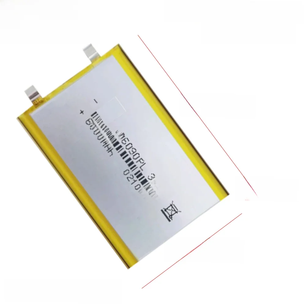 Bateria macia do pacote da bateria 3.7 906090 mah do polímero do lítio de 1-12 pces 6000 v para a