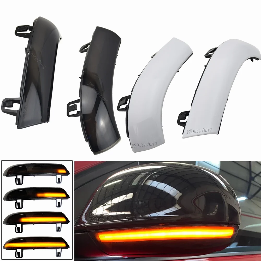 Black For VW GOLF 5 GTI V MK5 Jetta Passat B5.5 B6 Sharan Superb EOS Dynamic LED Turn Signal Light