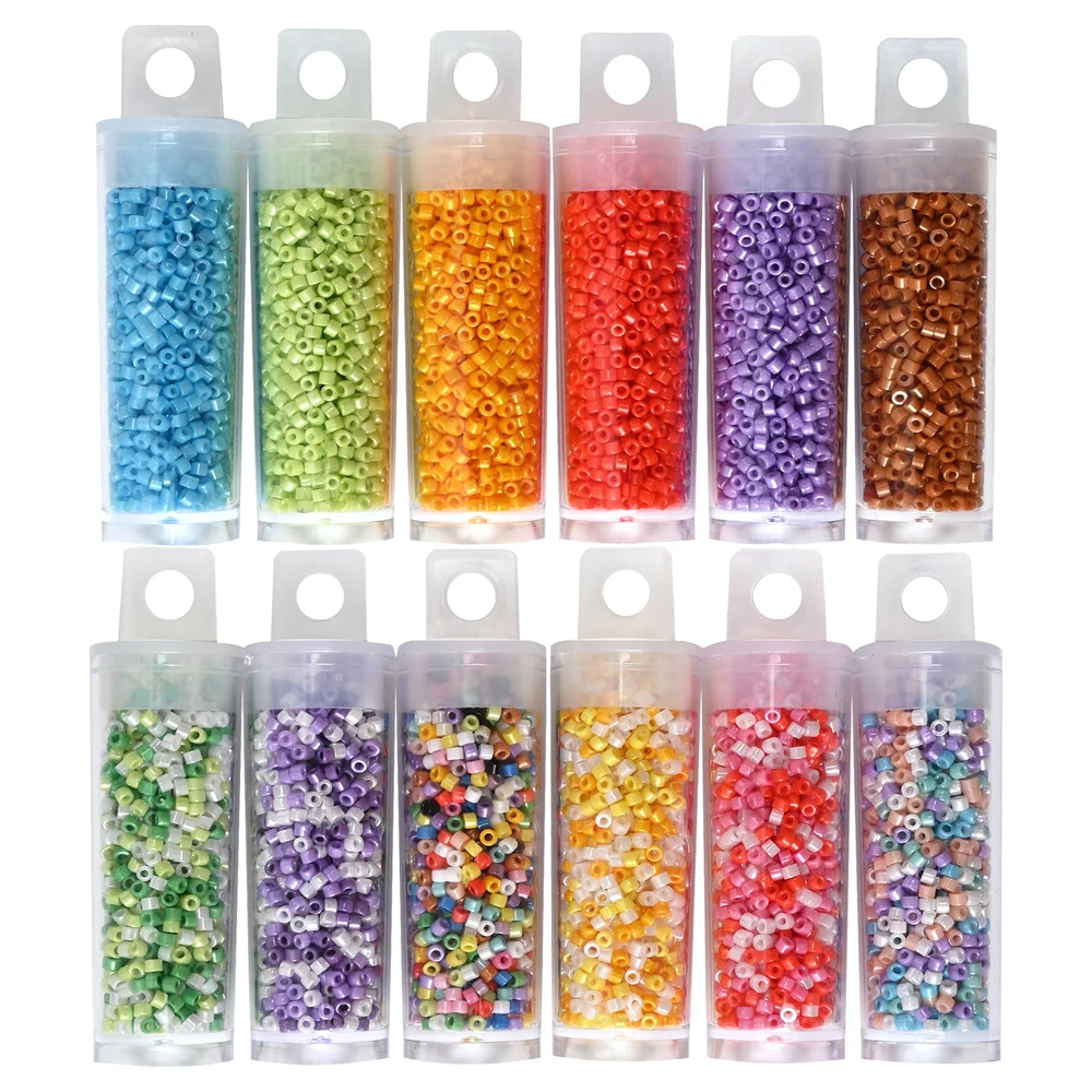 1200Pcs Japanse Glas Zaad Kralen Uniform 2Mm Seedbeads Voor Sieraden Maken Diy Armband Ketting