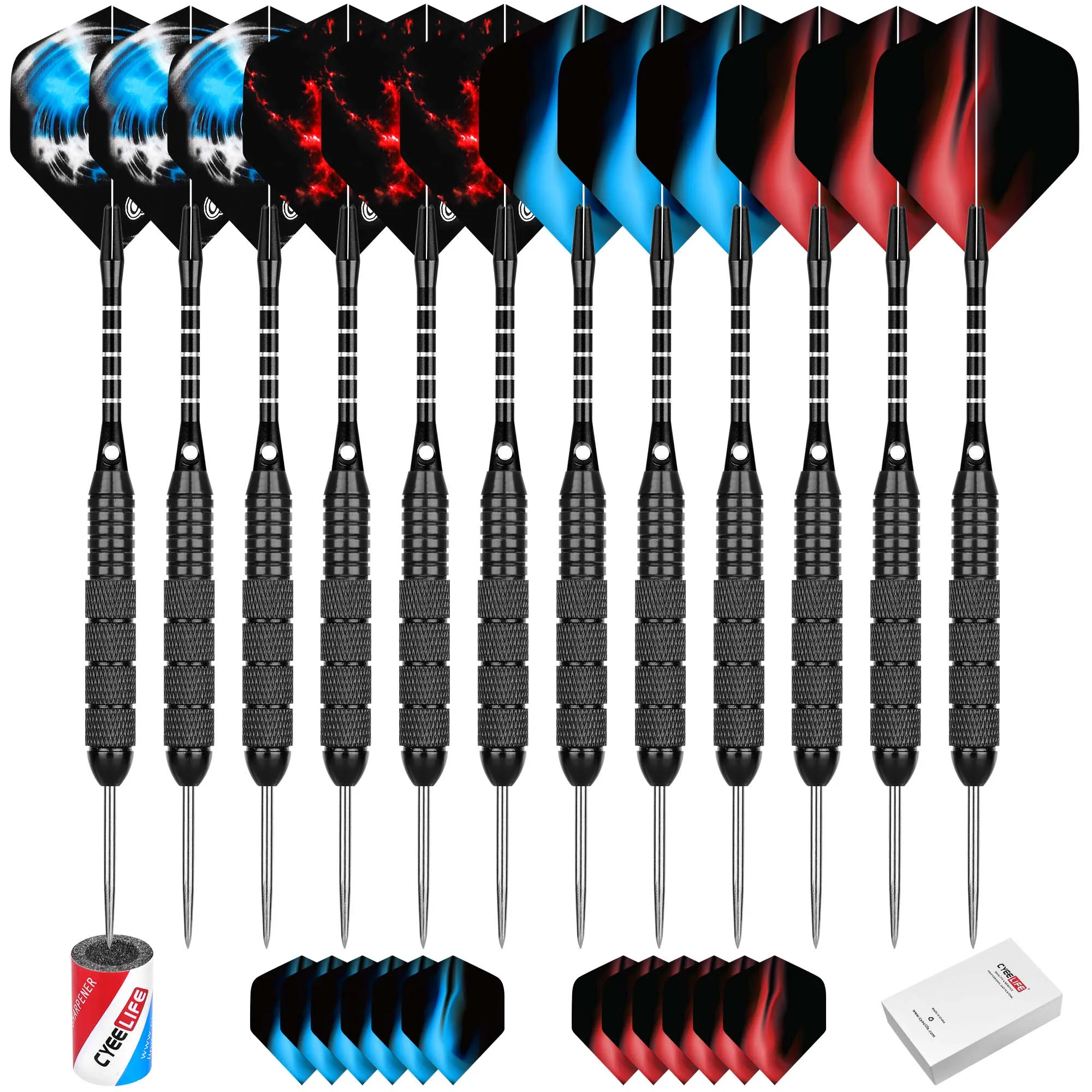 CyeeLife 6/12PCS 24G hard dart steel needle practice bar entertainment fall resistant professional