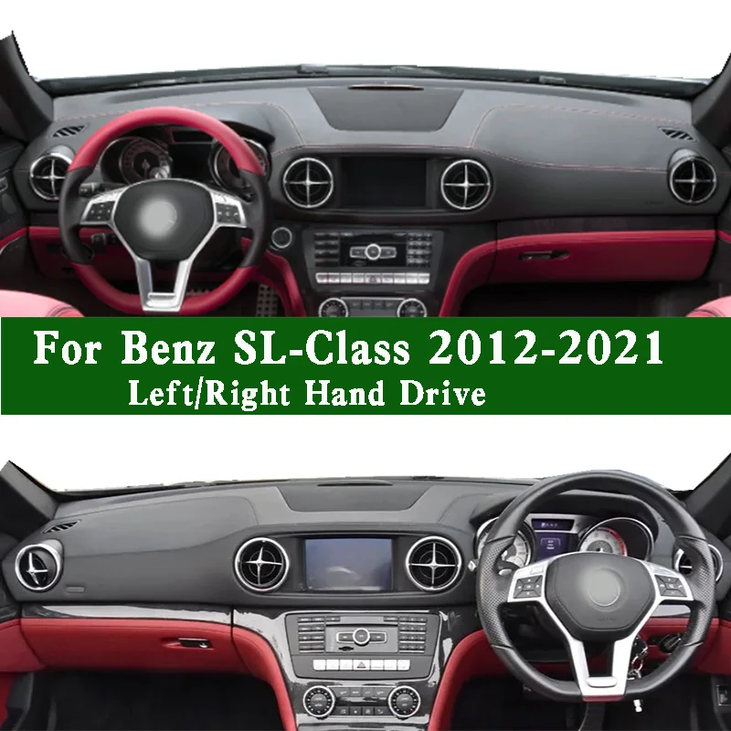 Para mercedes-benz sl-class 2012-2021 sl500 400 550 r231 dashmat painel instrumento capa almofada
