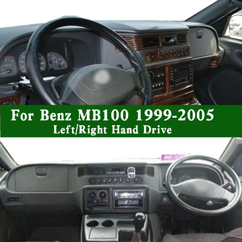 Para mercedes-benz mb100 caixa kpa 1999-2005 dashmat painel instrumento capa almofada traço esteira