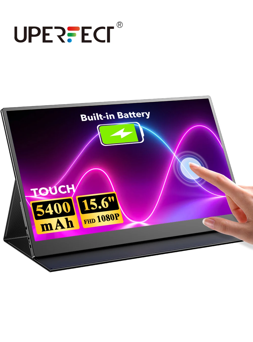 UPERFECT 15.6 "touchscreen 1080 p fhd hdr usb-c tela portátil duplo tipo-c mini hdmi ips freesync