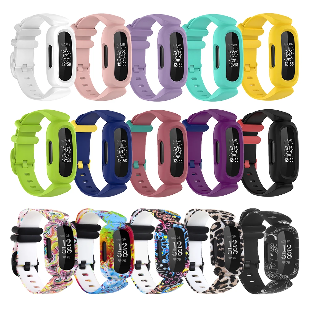 Pulseira de silicone para Fitbit Ace 3, Smart Watch Replacement Strap, Pulseira, Pulseira