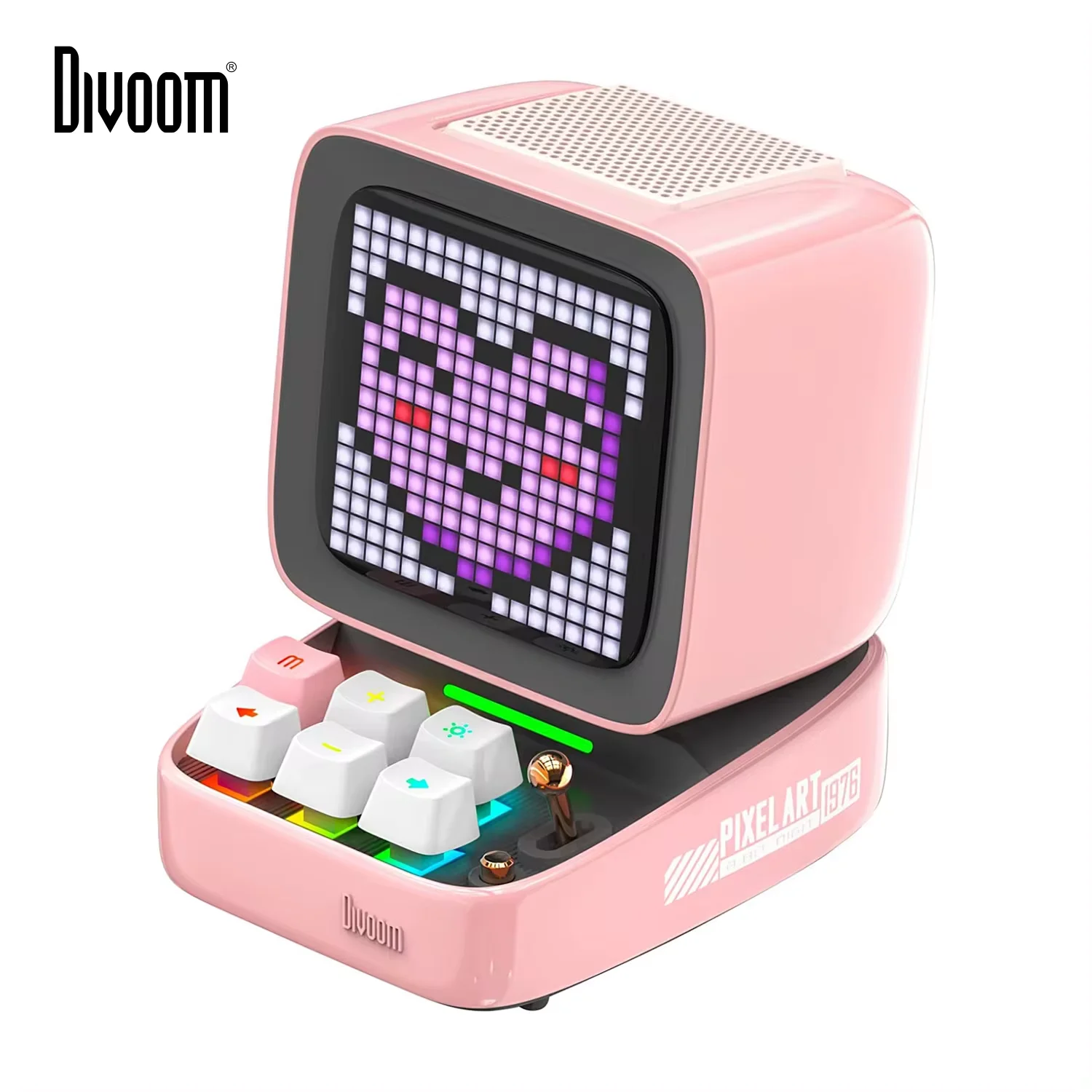 Divoom Ditoo-Pro Retro Pixel Art Bluetooth draagbare luidspreker Wekker DIY LED-displaybord, leuk cadeau Home Light Decoration