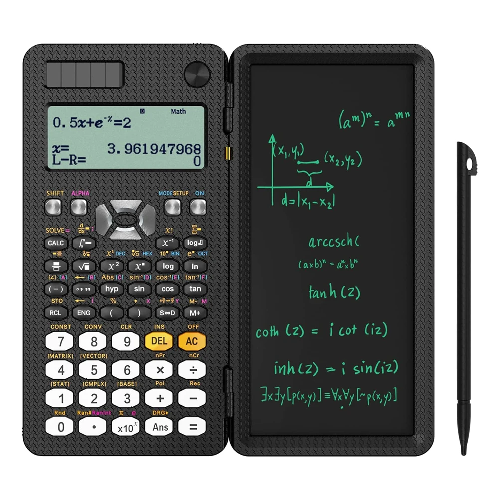 Solar Wetenschappelijke Rekenmachine Met Lcd Notepad 417 Functies Professionele Draagbare Opvouwbare Calculator Voor Studenten V