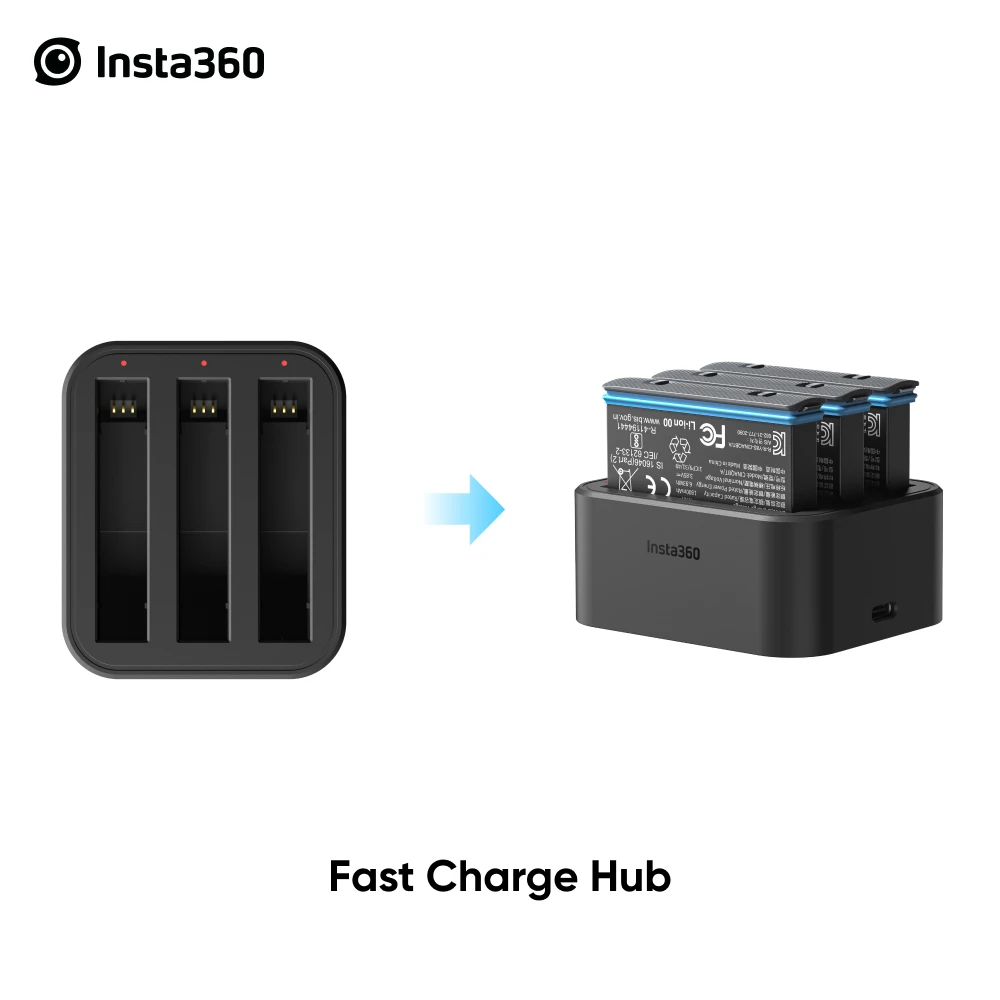 Insta360 X3 Schnelle Ladung Hub