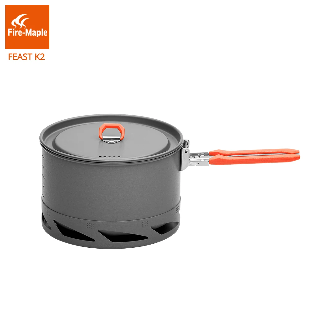 Feuer Maple Fest Serie K2 1,5 L Outdoor Tragbare Faltbare Griff Wärme Tauscher Topf Camping