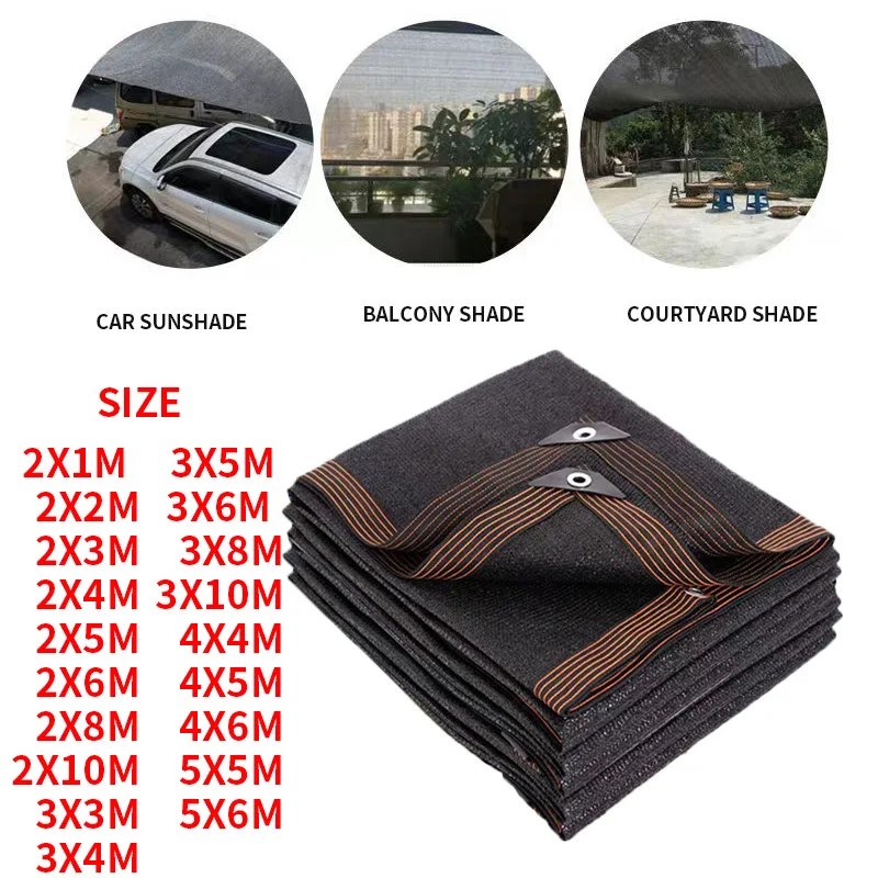 Black Anti-UV HDPE Shade Net Succulent Plant Shade Net Outdoor Swimming Pool Cover Shade Net Shading
