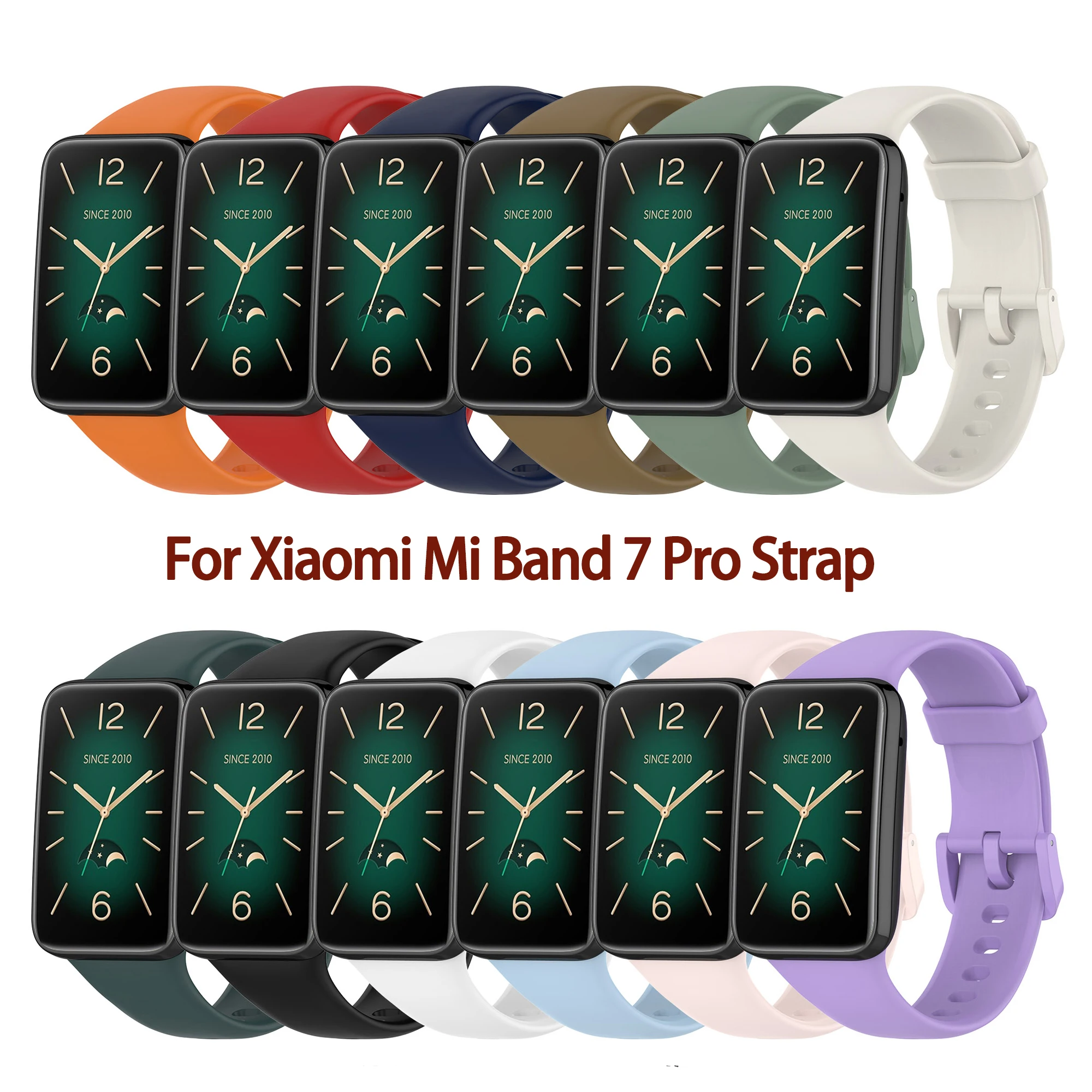 Pulseira para xiaomi mi banda 7 pro pulseira de substituição de silicone para miband 7 pro pulseira