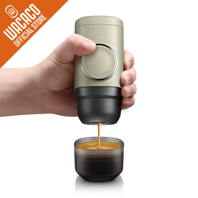 WACACO Minipresso NS2, Portable Espresso Maker, Compatible NS Capsules*, Manually Operated, Coffee