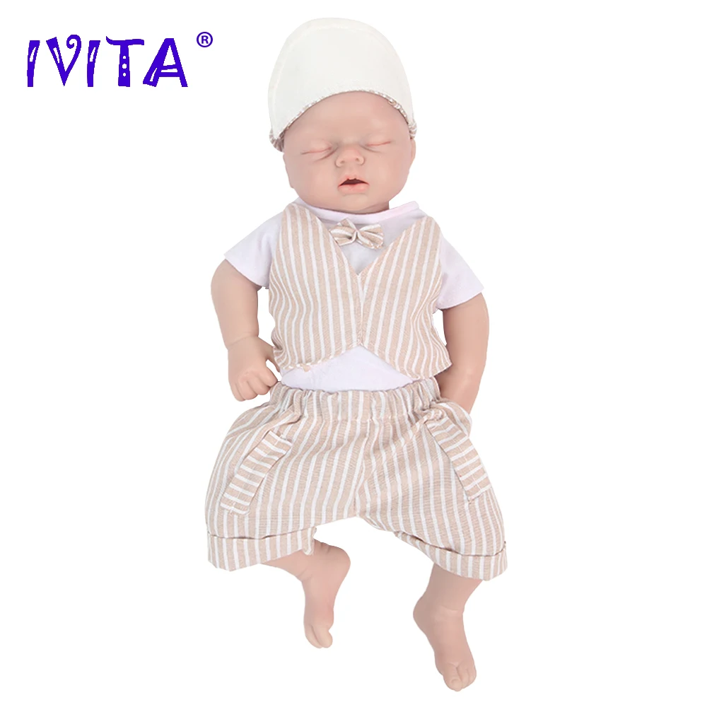 Ivita Wb1553 20.86Inch 3140G 100% Full Body Siliconen Reborn Babypop Realistische Poppen Met Kleding