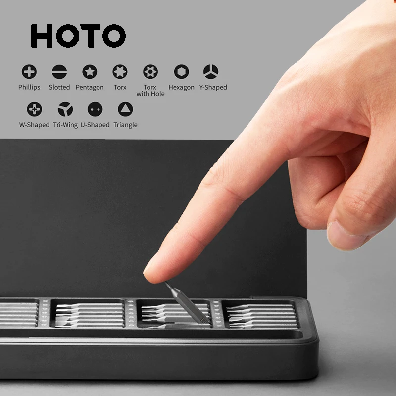 HOTO-Manual Precision Screwdriver Set, Multi-Functional Household Tool, Combinação de Fine Trimming