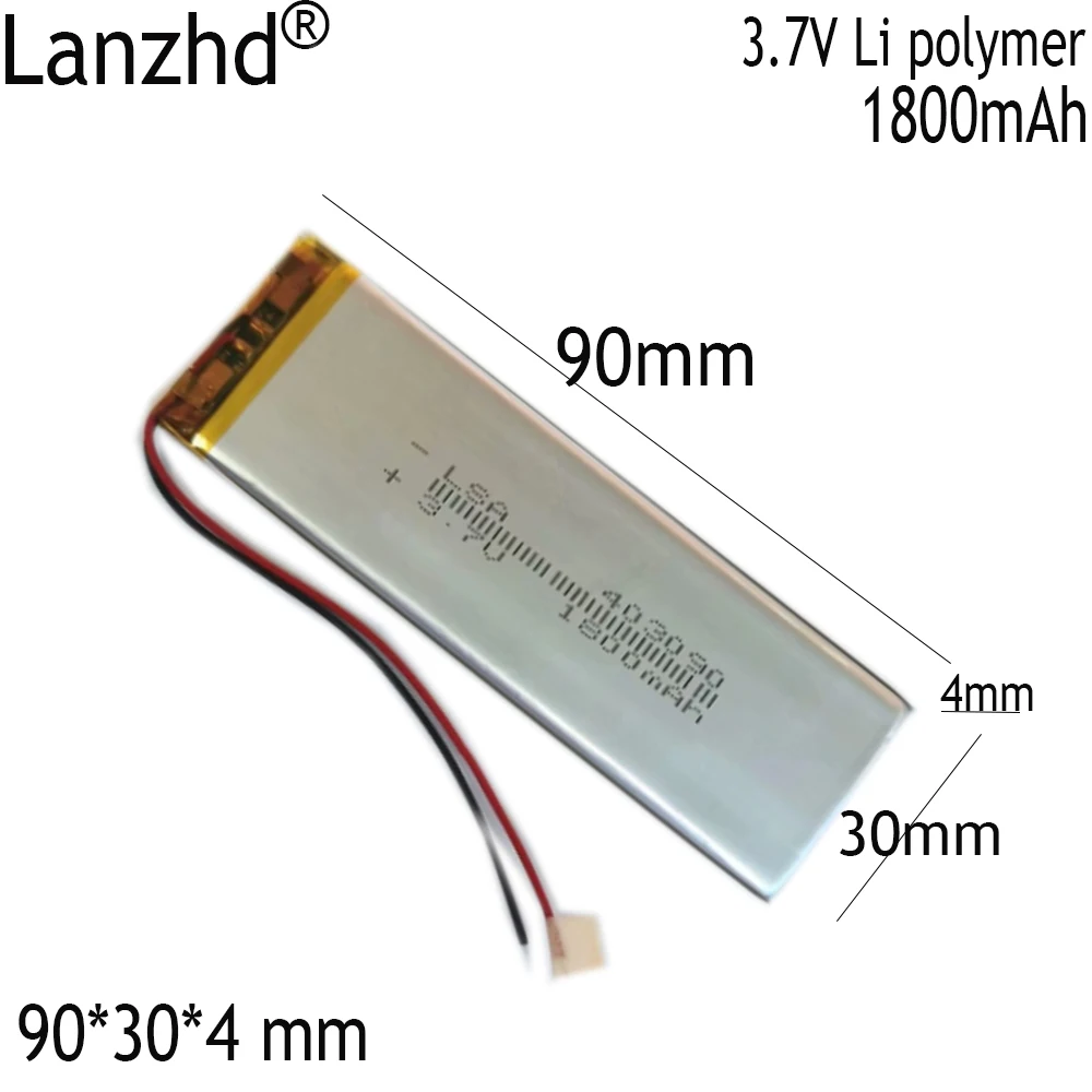 1-12 baterias 3.7 403090 mah dos pces 1800 v  bateria de lítio do polímero para ps4  câmeras gps