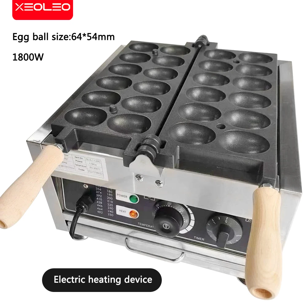 XEOLEO-Goose Egg Shaped Waffle Makers  Waffle Making Machine  máquina elétrica de bolo de ovo de