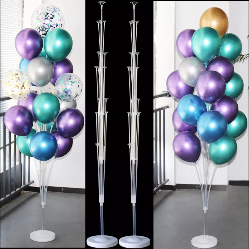 2Sets 19 Tubes Balloon Holder Balloons Stand Column Confetti Balloon Kids Birthday Party Baby Shower