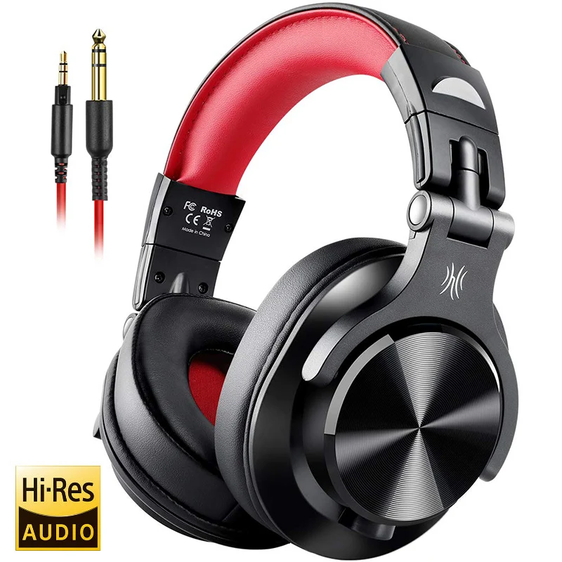 Oneodio Wired Over Ear Headphone With Mic Studio DJ Headphones Professional Monitor Recording &