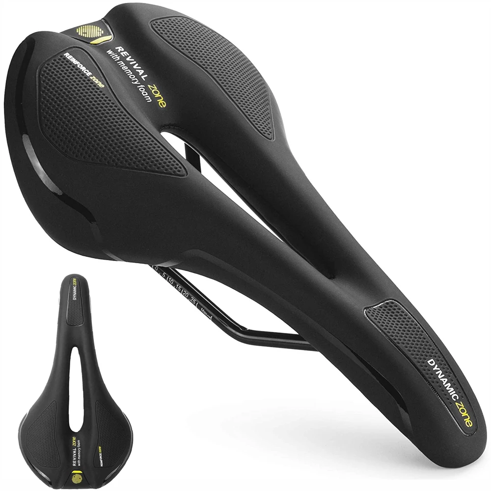 Bicycle Saddle MTB Mountain Road Bike Seat Hollow Gel Comfortable Cycling Cushion Exercise Bike