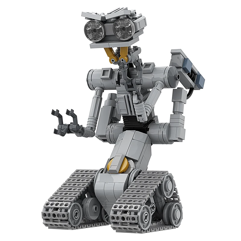 MOC Movie Shorted-Circuits Military Emotional Robot Building Block Set for Astroed Robots Johnnyed 5