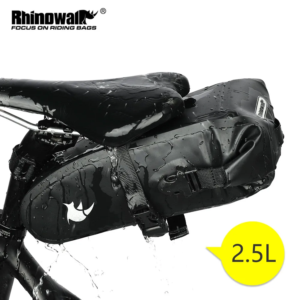 Rhinowalk  Bicycle Saddle Bag 1.5L 2.5L Full Waterproof Cycling Seat Bag MTB Road Repair Tools Bag
