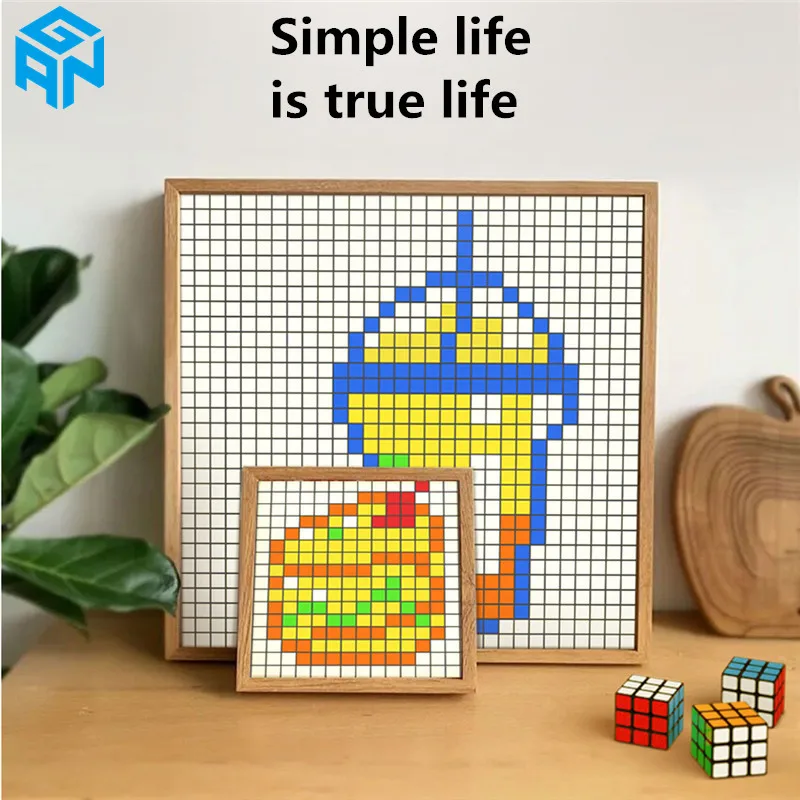 [Picube] Gan Mosaik Würfel 6x6 DIY Puzzle Zauberwürfel Magnetische 10x10 Kreative Würfel Mosaik
