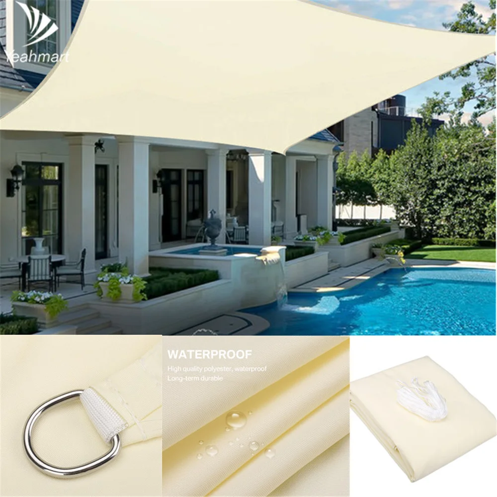 Waterproof Sun Shelter Sunshade Protection Shade Sail Awning Camping Shade Cloth Large For Outdoor