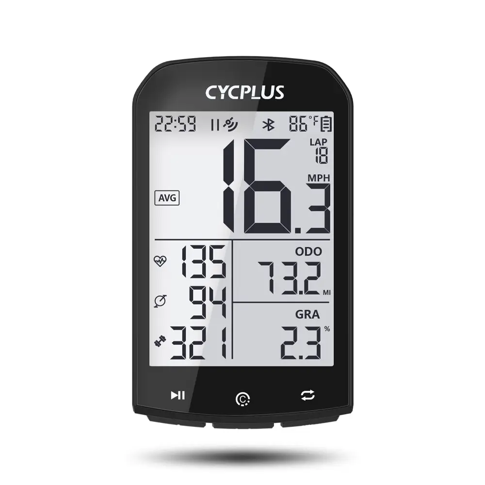 GPS Bike Computer Wireless CYCPLUS M1 Waterproof Speedometer Odometer ANT+ Bluetooth5.0 Cycling