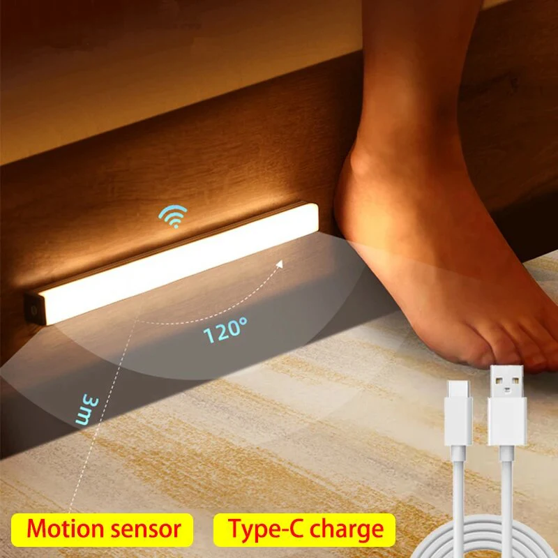 Motion Sensor Light Wireless LED Night Lights Bedroom Decor Light Detector Wall Decorative Lamp