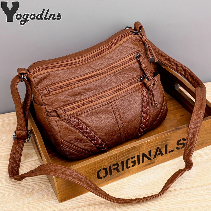 Top Selling Women Messenger Bags Matching-all Leather Feeling PU Shoulder Bags Fashion Gift for