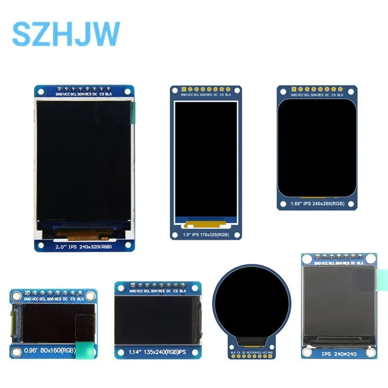  0.96/1.14/1.28/1.3/1.54/1.69/1.9/2.0 inch IPS TFT LCD OLED Display Module for  ardunio raspberry