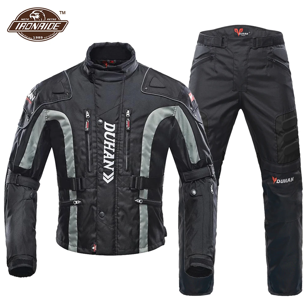 DUHAN Winter Motorcycle Jacket Moto Pants Wear-resistant Motocross Jacket windproof Moto Protector