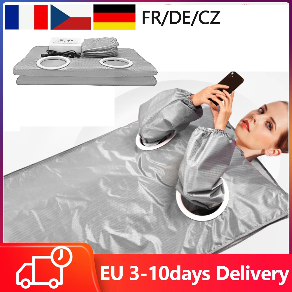 Sauna decke Silber Hand ärmel Design Stil 2 Zone Thermal Sauna Decke Body Shaper für Gewichts