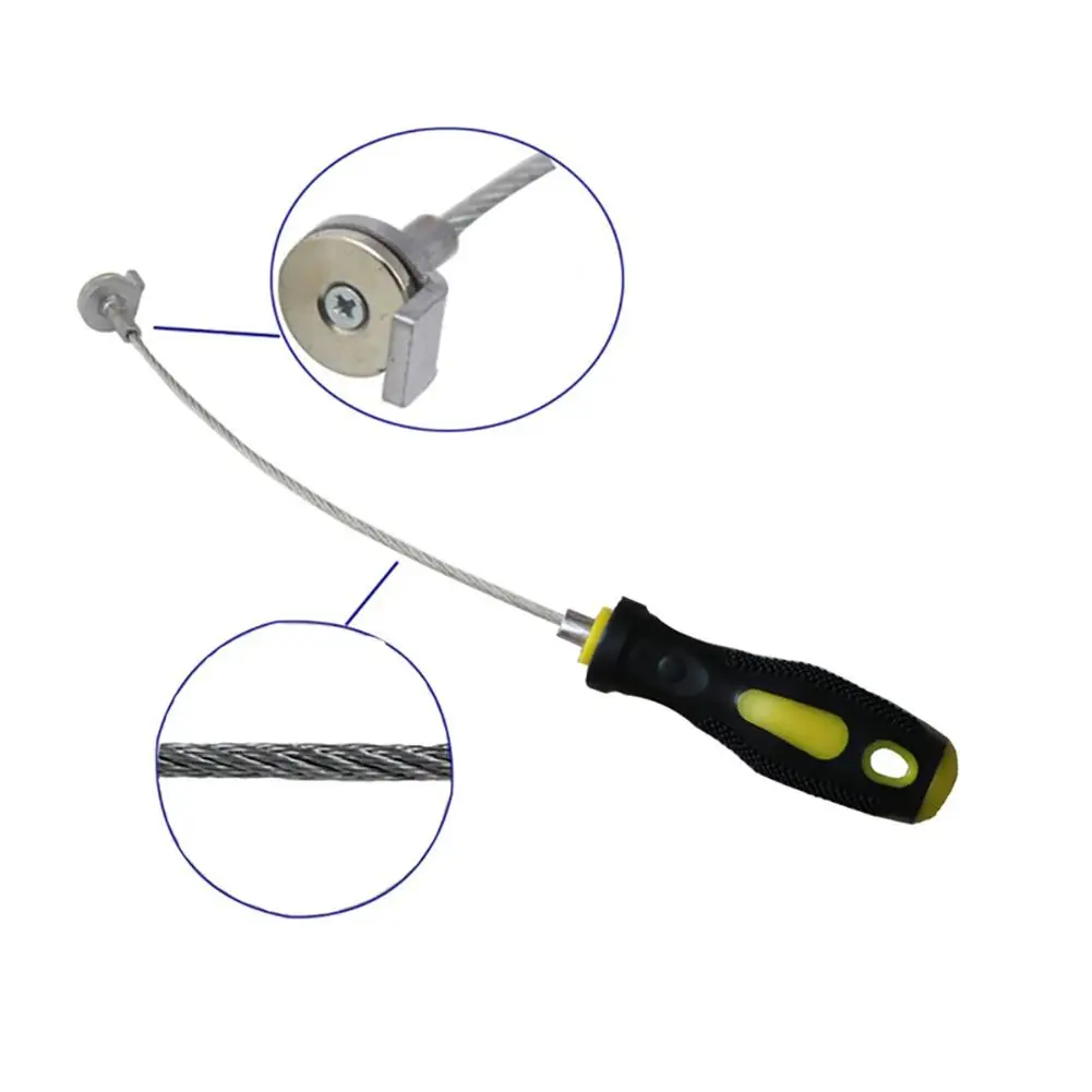 Oil Drain Plug Removal Tool Strong Magnetic Oil Plug Remover Wrench Anti Scald Auto Car Maintenance