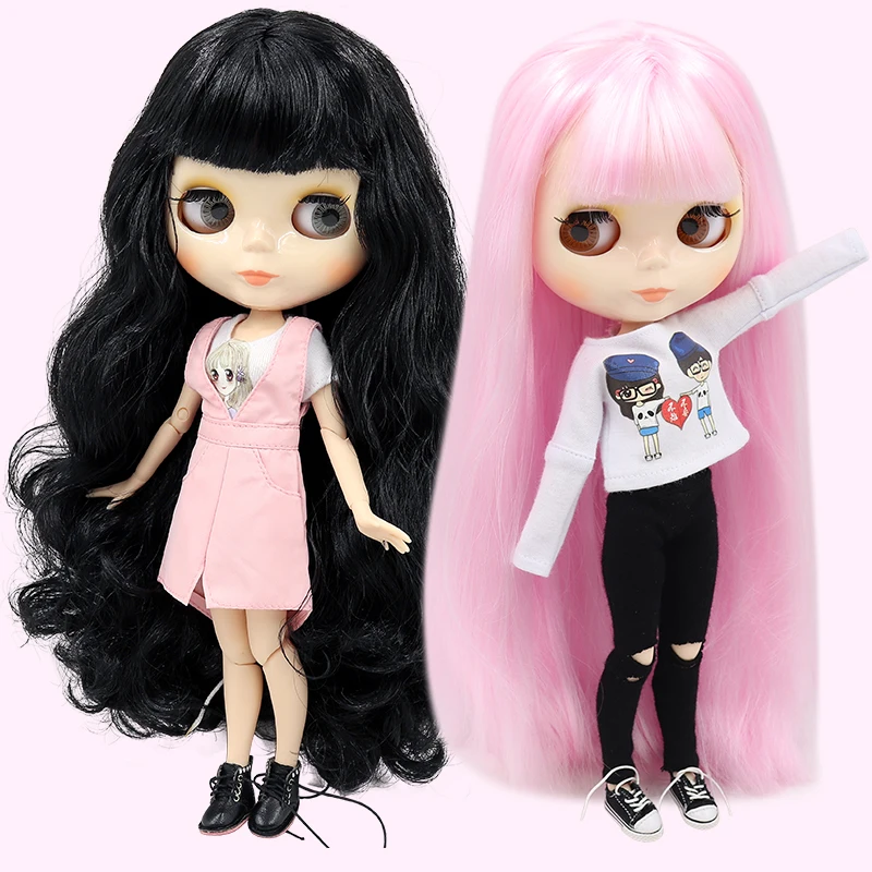 ICY DBS blyth doll 1/6 bjd toy joint body white skin shiny & matte face 30cm on sale special price
