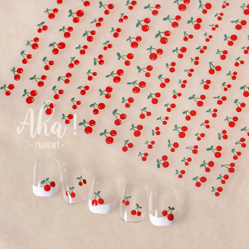 42Model Sticker Nail Decal 3D Adhesive Patch Smile/Animal/Flower Nail Art Decorations Manicure