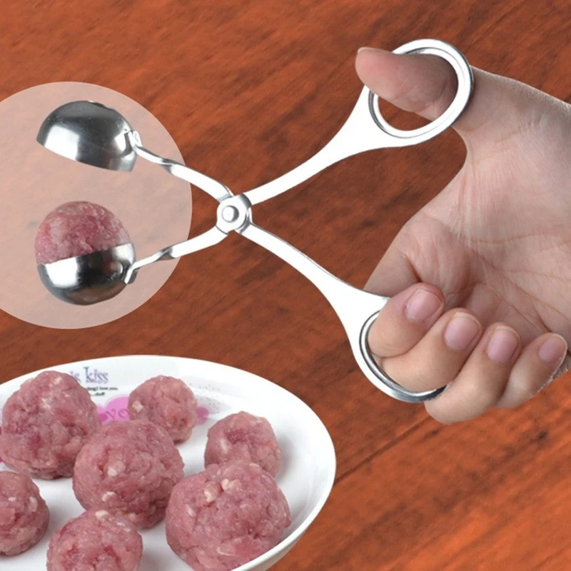 Meatball Maker Clip Fish Ball Rice Ball Making Mold Stainless Steel Form Tools Kitchen Accessories