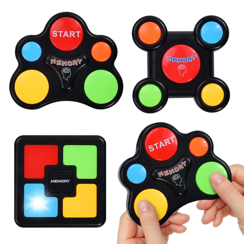 Educational Memory Game Machine with Lights Sounds Toy Interactive Game Memory Training Game Machine
