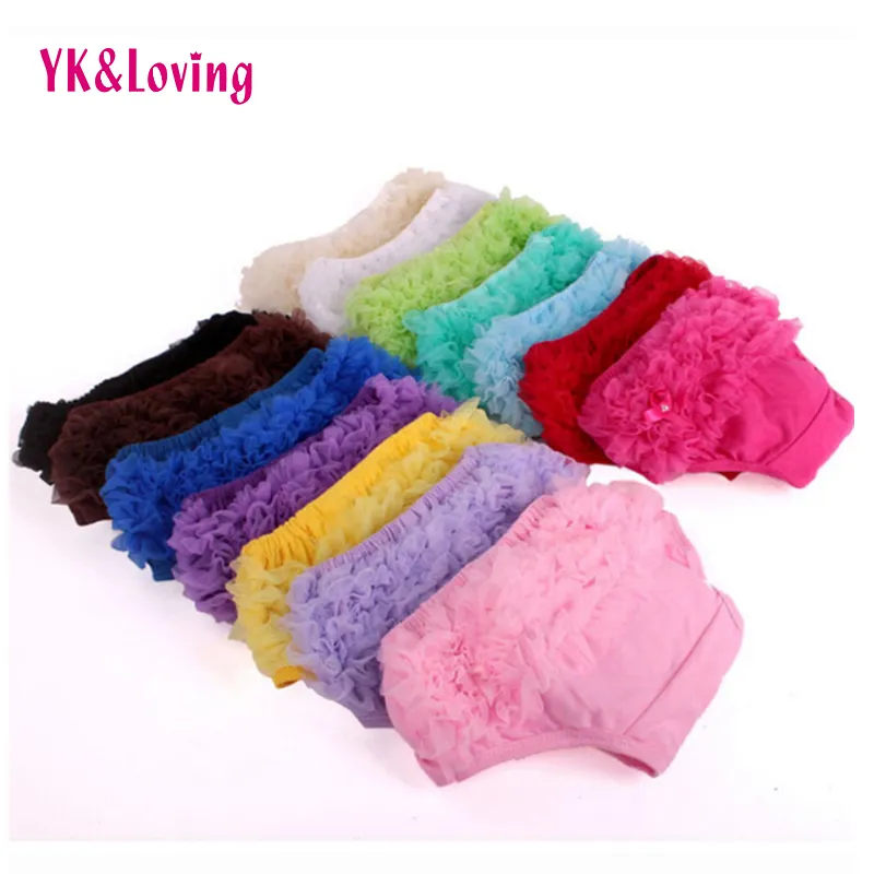 Baby Cotton Bloomers Ruffled Panties Baby Girls 15 Colors Cute Diaper Coves Infant Toddle Tutu Short