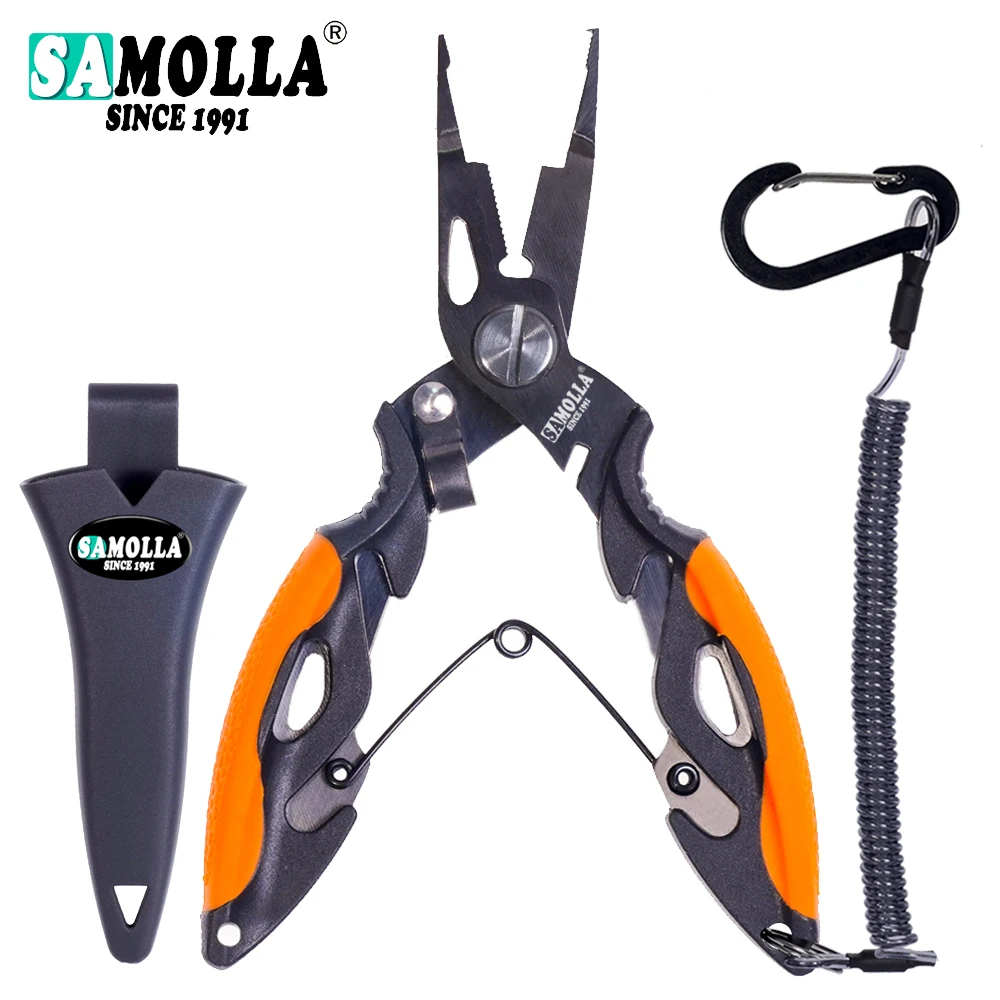New Multifunctional Fishing Pliers Accessories 420 Stainless Steel Body Scissors Line Cutter Hooks