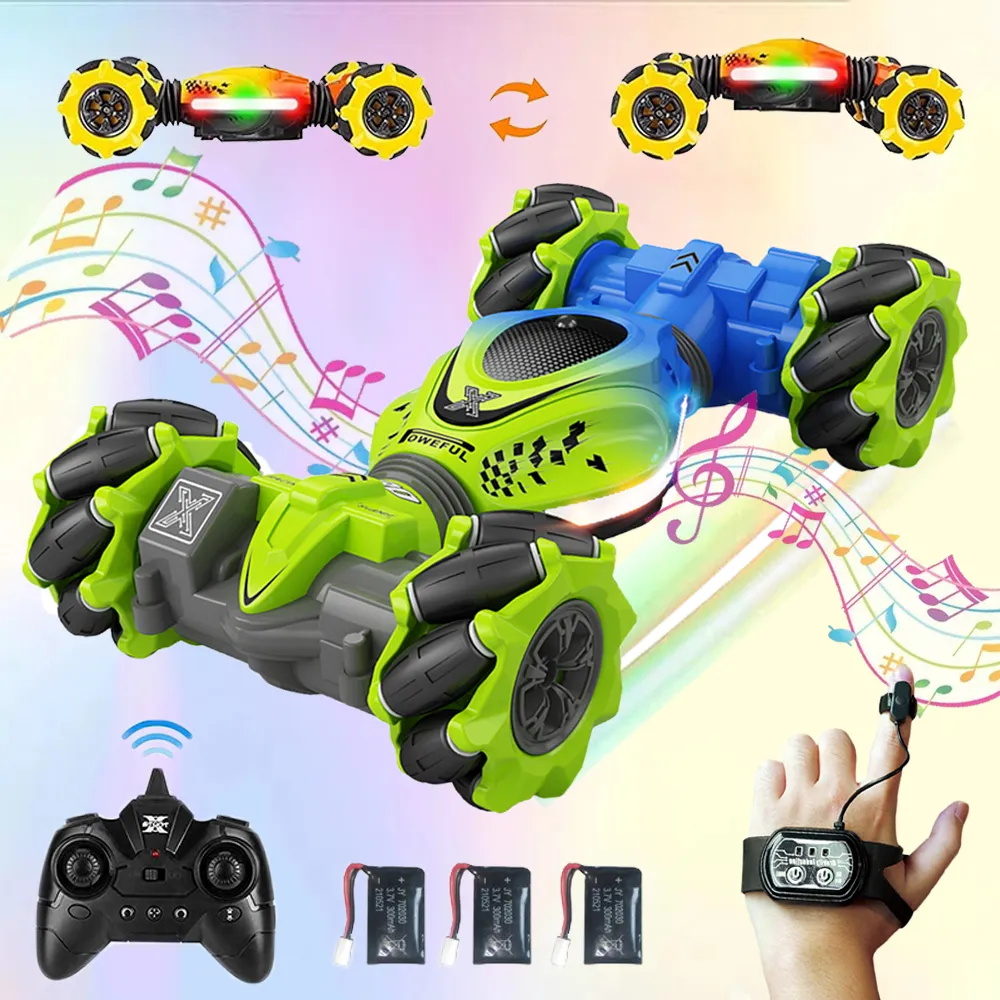 4WD RC Car Toy 2.4G Radio Remote Control Cars RC Watch Gesture Sensor Rotation Twist Stunt Drift