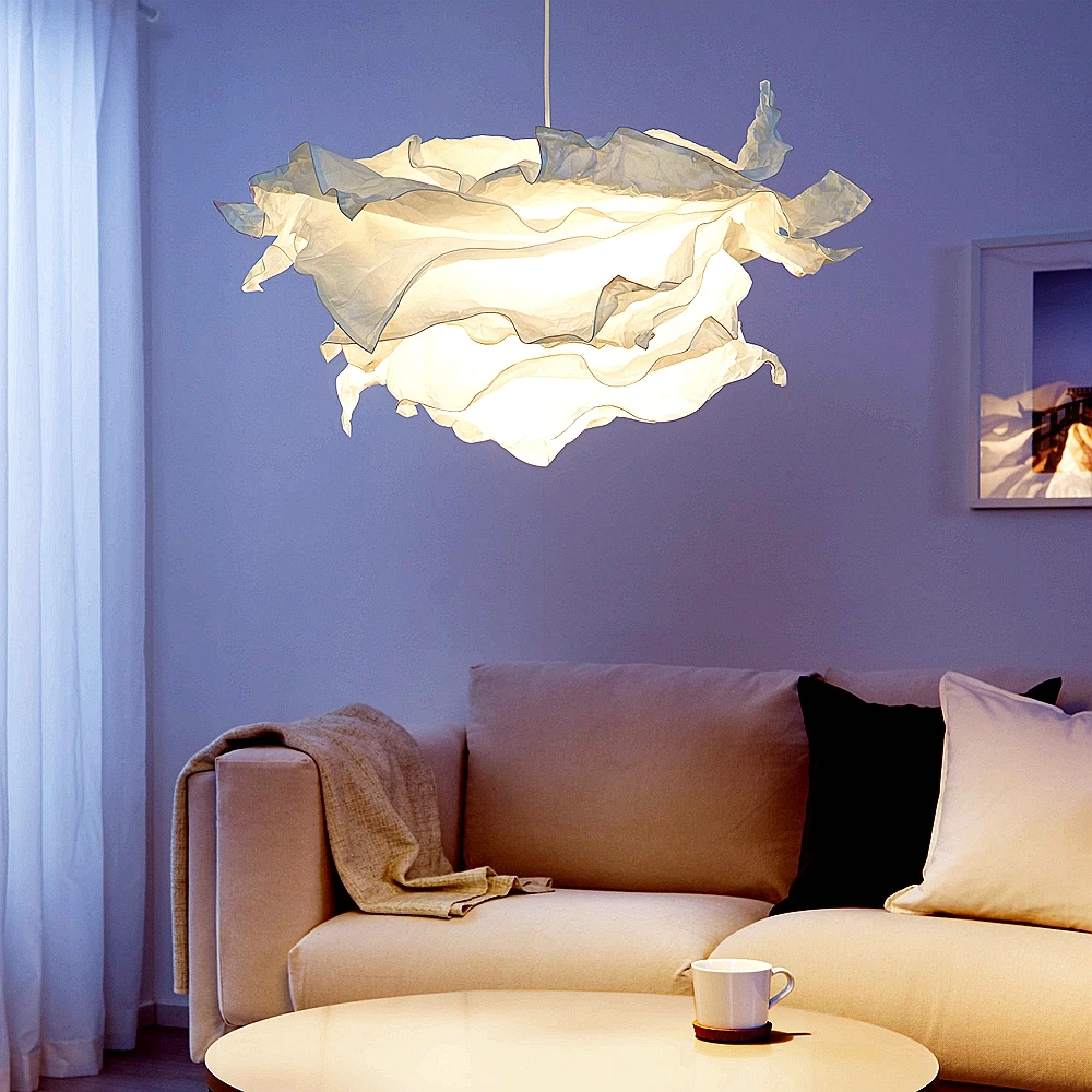 43cm Art DIY Cloud Lamp Shade Flower Light Shade Ceiling Lampshade Decoration Chandelier Pendant for