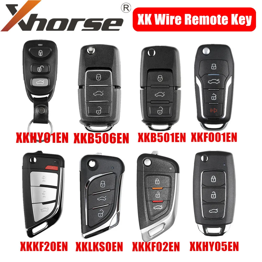 Xhorse Wire Key XKB501EN XKB506EN XKLKS0EN XKFO01EN XKHY01EN XKKF02EN XKHY05EN XKKF20EN XK Wire