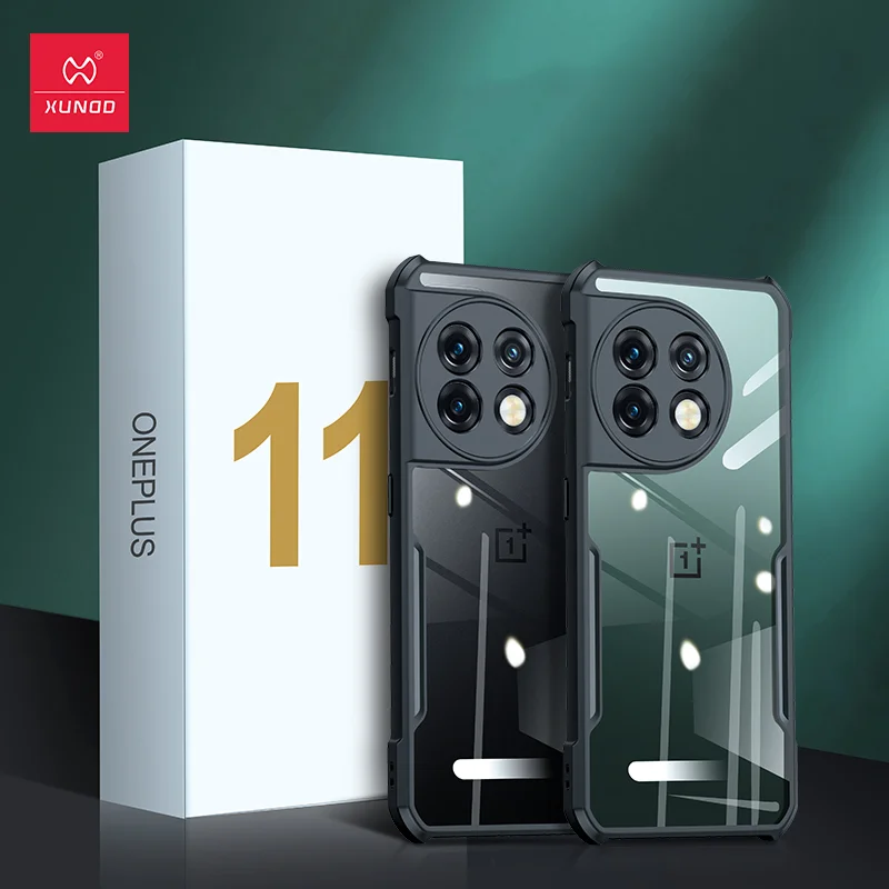 Xundd Shockproof Case For OnePlus11, Protective Transparent Bumper Airbag Phone Cover For OnePlus 11