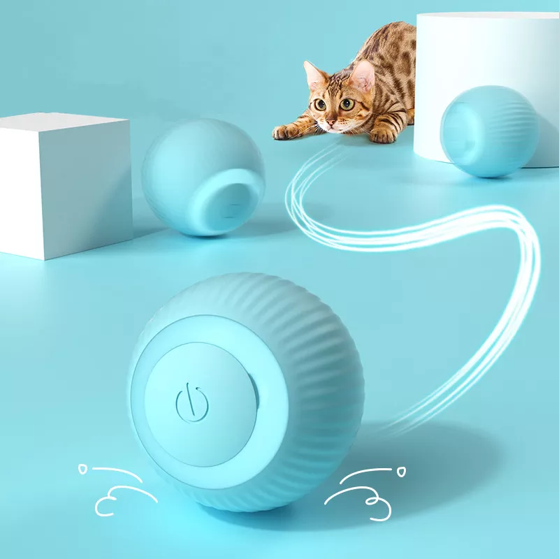 Electric Cat Ball Toys Automatic Rolling Smart Cat Toys Interactive for Cats Training Self-moving