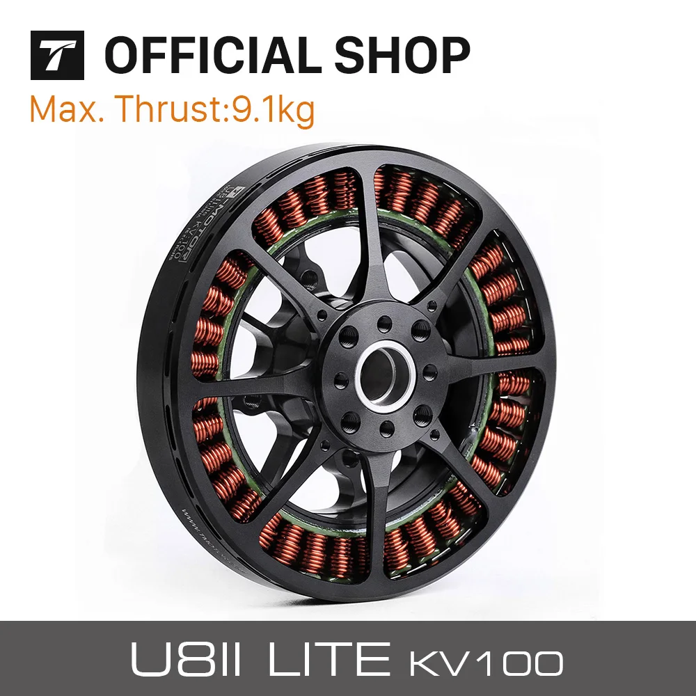 T-motor U8II Lite KV100 Brushless Motor Outrunner Efficient For Multirotor RC Racing Drone UAV VTOL